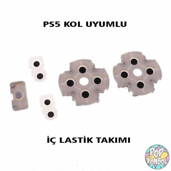 PS5 V1 Kol İç Silikon Lastik Takımı Yedek Parça Playstation 5 Kol Versiyon 1 PS5 Kol Tamiri