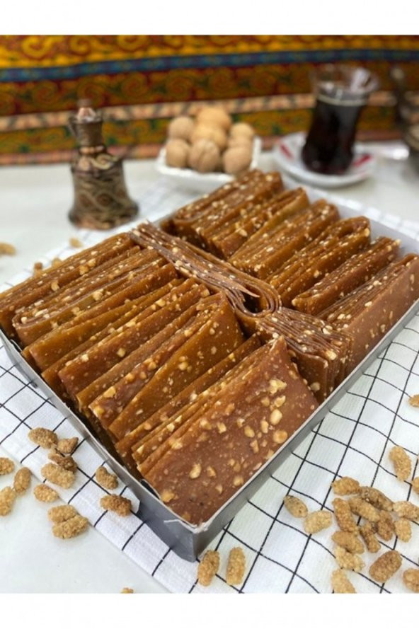 ONAY YÖRESEL ÜRÜNLER Elazığ Yöresel Üzeri Fındıklı Dut Pestil 1 kg - 1