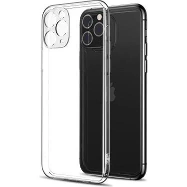 Vendas iPhone 11 Pro Uyumlu (11 Pro) Fora Serisi Kamera Korumalı Şeffaf Silikon Kılıf + Cam Ekran Koruyucu - 1
