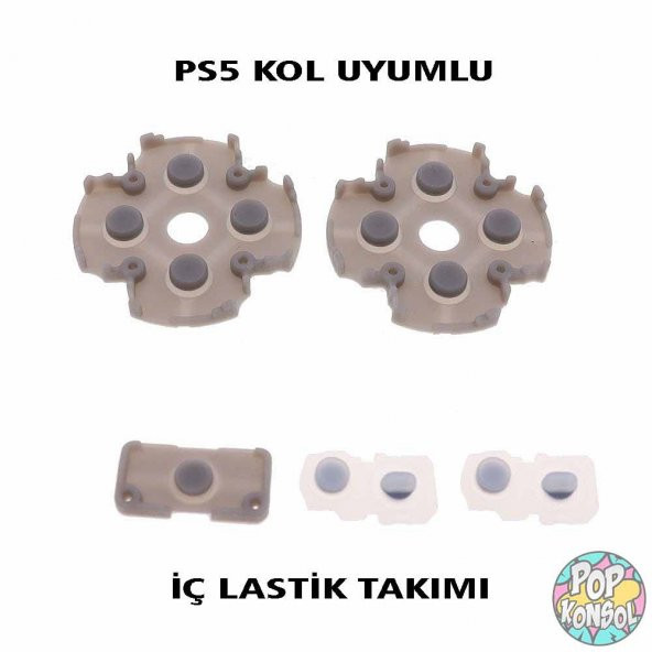 PS5 V1 Kol Tamiri İç Lastik Takımı Silikon Lastik Playstation 5 V1 Kol Tamir Rubber Pad