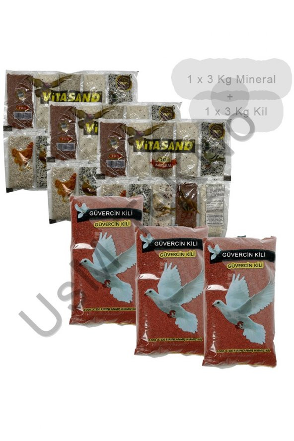 6 Kg Güvercin Minerali Ve Kili Tavuk Keklik Güvercin Kaz Bıldırcın Minerali - 2