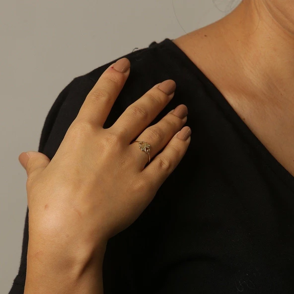 KALPLİ YONCA YÜZÜK ürün görseli 1