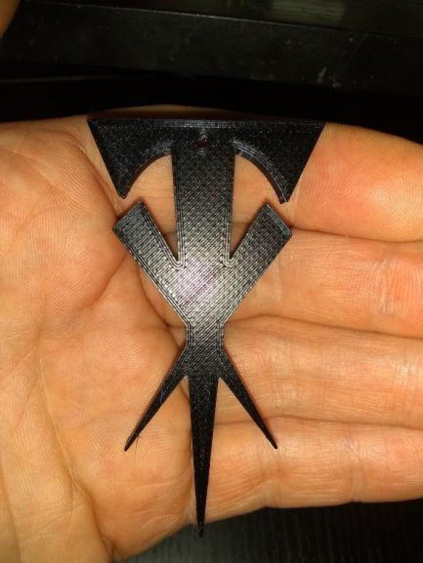 Undertaker Logo Kolye Plastik Aparat