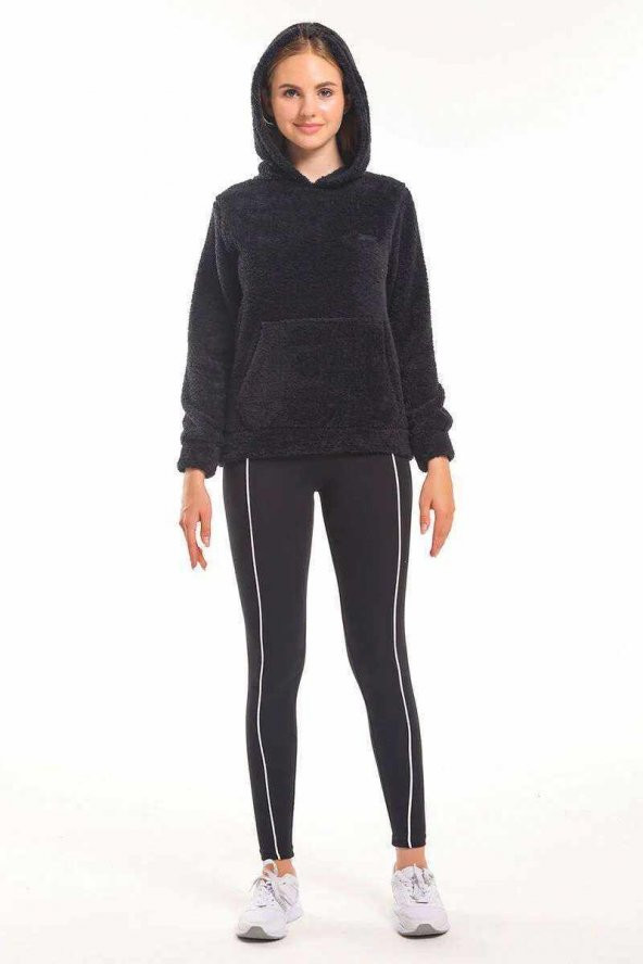 Slazenger Sade Kadın Polar Siyah - 5