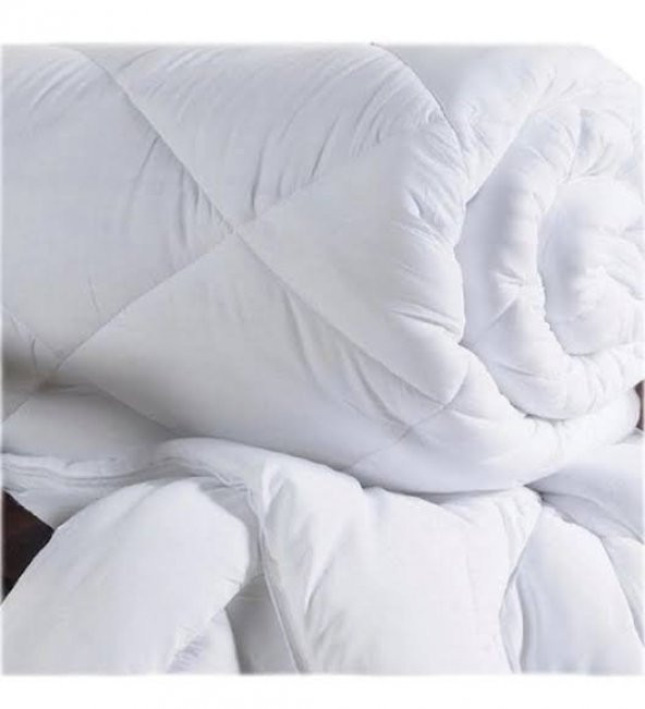 Çift Kişilik  Antialerjik Lüx Silikon Yorgan Ve  2 Adet Yastık HEDİYELİ  800Gr Pamuklu50X70CM  beyaz - 2