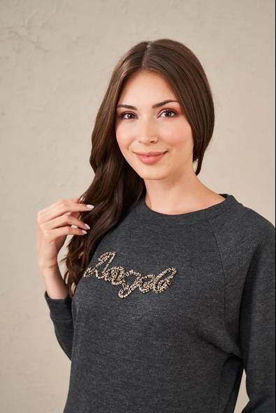 Pjs 23576 Kadın Nakışlı Eşofman Takım - 4