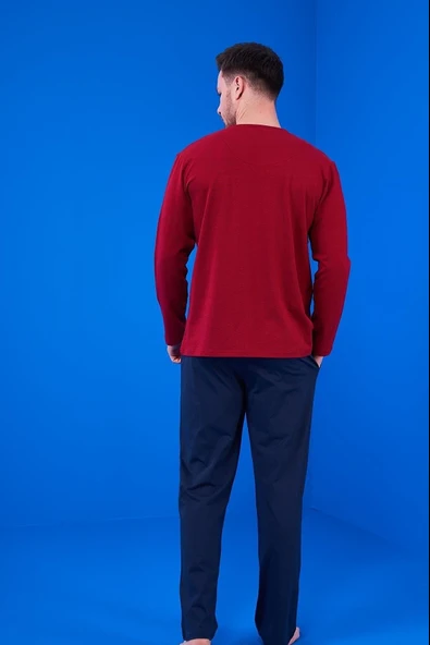PJS 23323 Erkek Ropdöşambır + Pijama Takım + Şort Takım 5'li Pijama Takım - 7