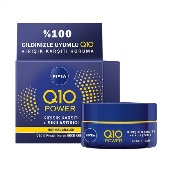 Nivea Q10 Power Kırışık Karşıtı Gece Bakım Kremi 50Ml - 1
