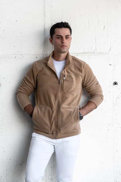 POLAR SLİMFİT FERMUARLI DİK YAKA ERKEK HIRKA - 4