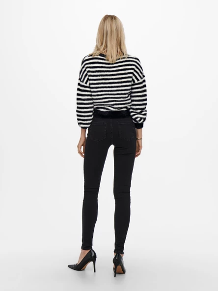 ONLY Bayan Çizgili Kazak 15235973 - Resim 2