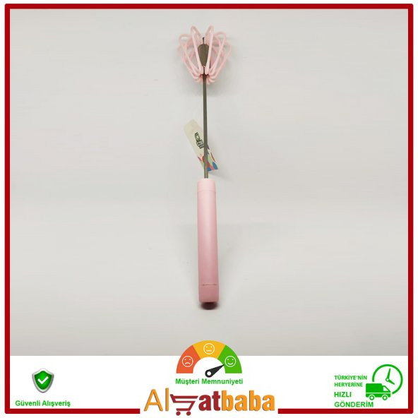 Cooks Memory Çırpıcı Küçük Silikonlu (Pembe)
