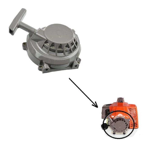 Motorlu Tırpan 3.1 Hp Starter Kapak Komple