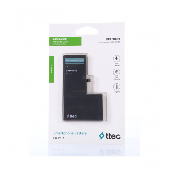 IPHONE X TTEC PERFORMANCE PRO 3200MAH BATARYA BTP140