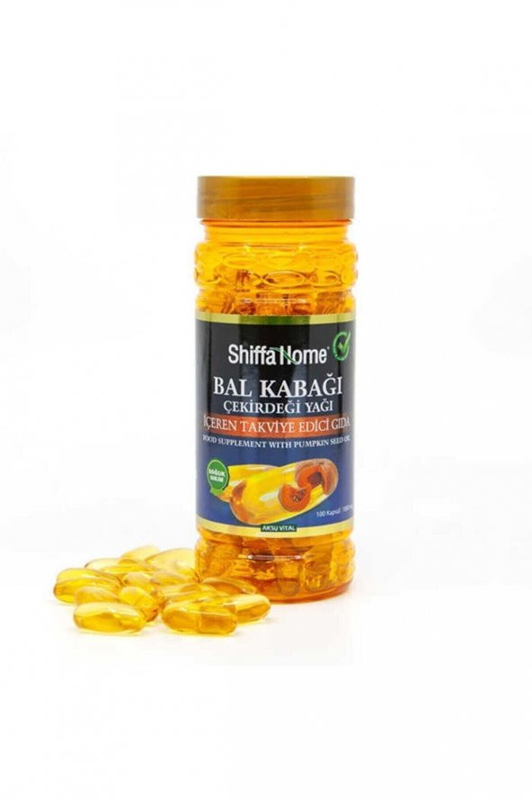 Shiffa Home Bal Kabağı Çekirdeği Yağı Softjel 1000 mg 100 Kapsül