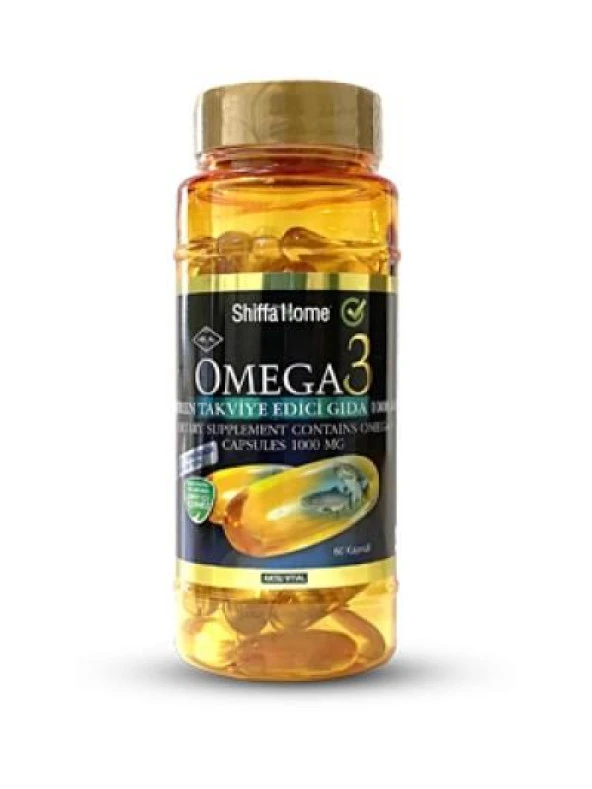 Shiffa Home Omega 3 Balık Yağı 1000 Mg 60 Softjel ürün görseli 1