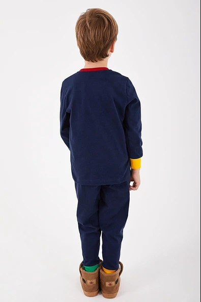 Roly Poly 2883 Life Great Near Star Erkek Çocuk Uzun Kol Pijama Takım - 5