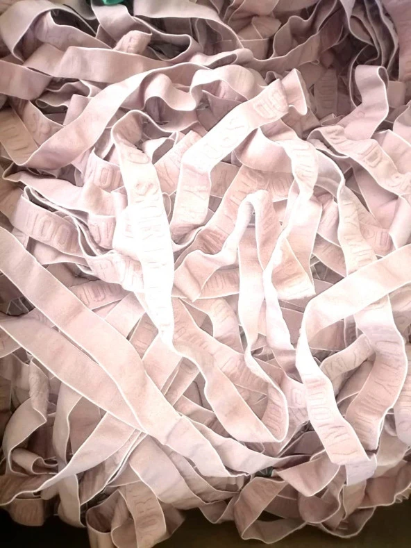 Lastik pembe kabartmalı 22mm  3mt  Şort, Paça,kol Ve Don Lastiği 1 Paket 3 Mt - 3