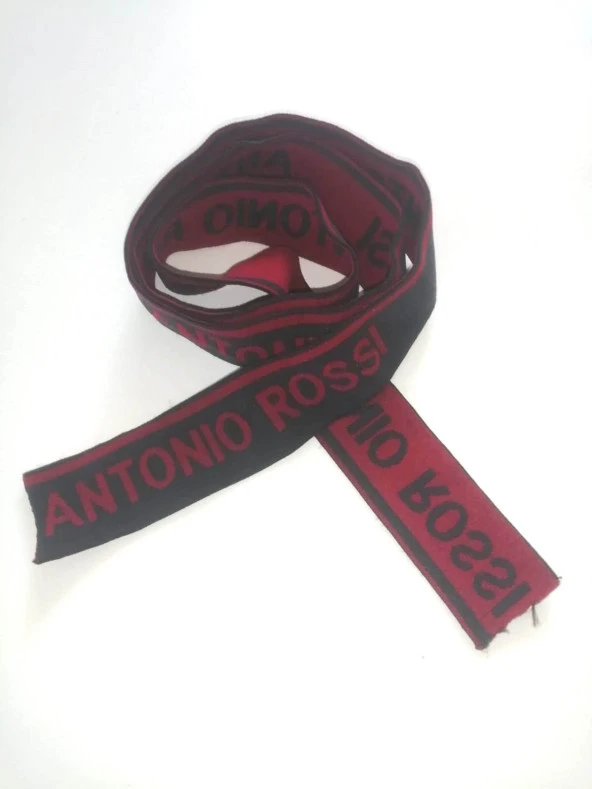 Lastik siyah kırmızı desenli 3,5Cm- 3mt  Şort,Paça,kol Ve Don Lastiği 1 Paket 3Mt