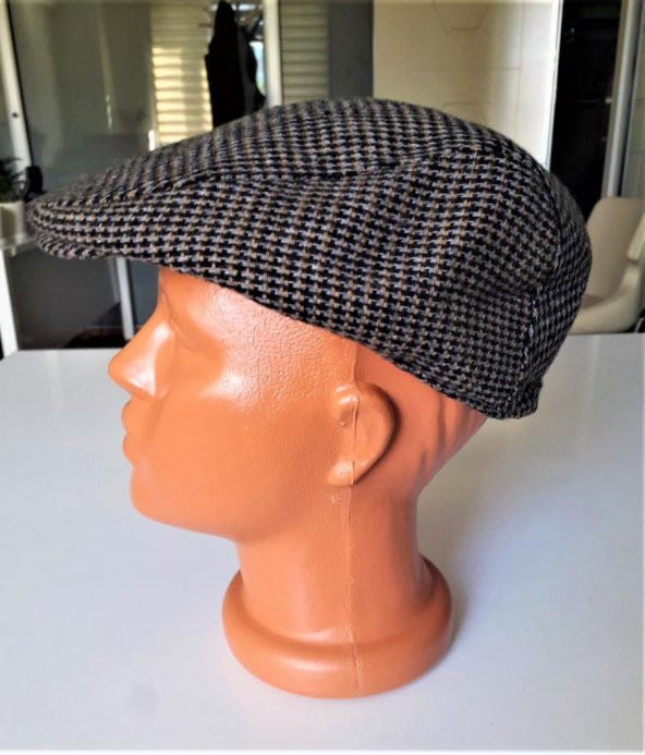 Italyan Kalıp Erkek Şapka Yün London Kasket - 8