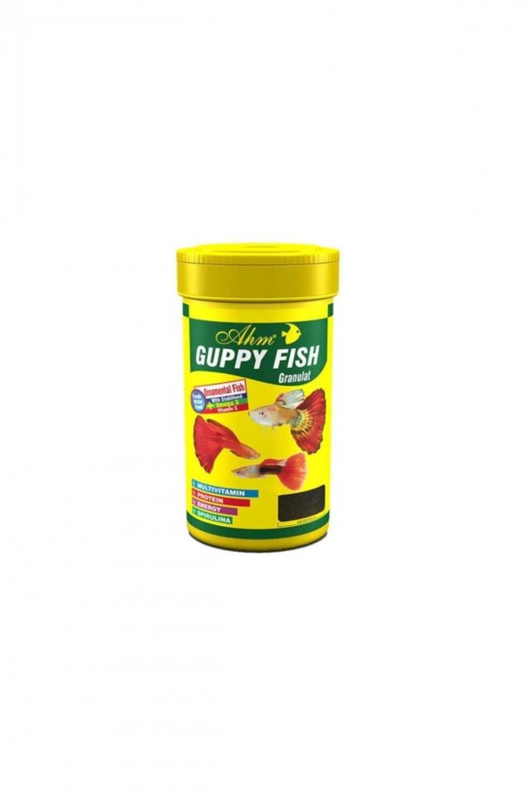 Guppy Granulat Lepistes Granül Balık Yemi 250 ml