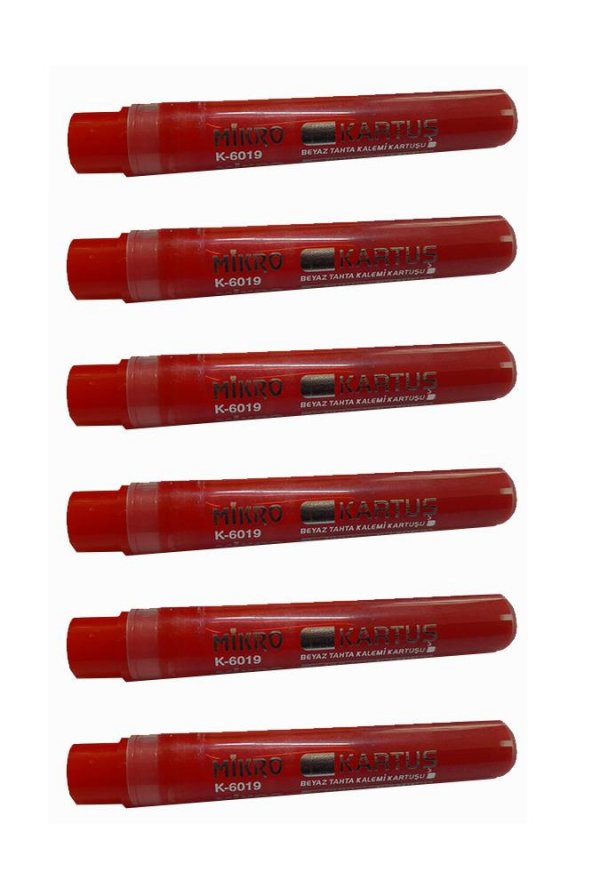 Kırmızı Tahta Kalemi Kartuşu 6 Adet Beyaz Tahta Kalemi Mürekkep Kartuşu Kırmızı