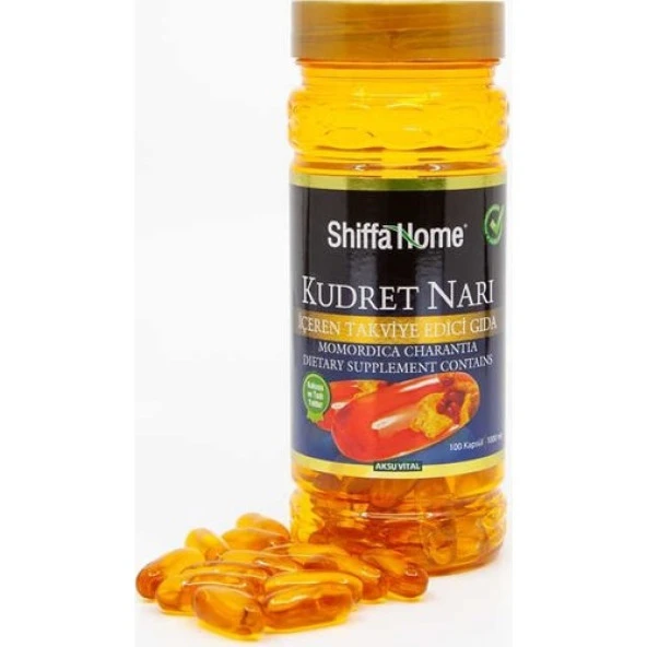 Shiffa Home Bitkisel Zeytinyağlı Kudret Narı Softjel Kapsül 100 Adet - 1