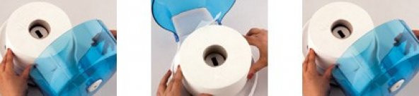 VİALLİ MJ1T MİNİ JUMBO WC KAĞIDI DİSPENSERİ ŞEFFAF - 5