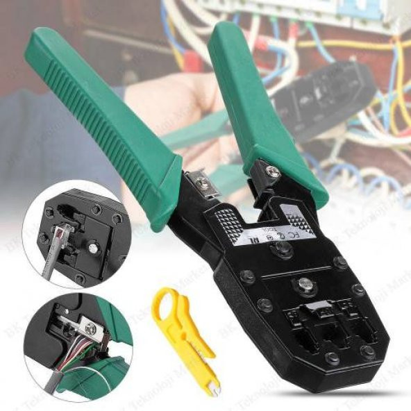 Internet Ağ Pensesi Rj45 Rj 11 Rj 12 Jak Sıkma Pensesi Kablo Soyu N11.1698