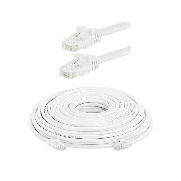 Cat6 Kablo Ethernet Internet Adsl Kablosu - Fabrikasyon 50 Metre
