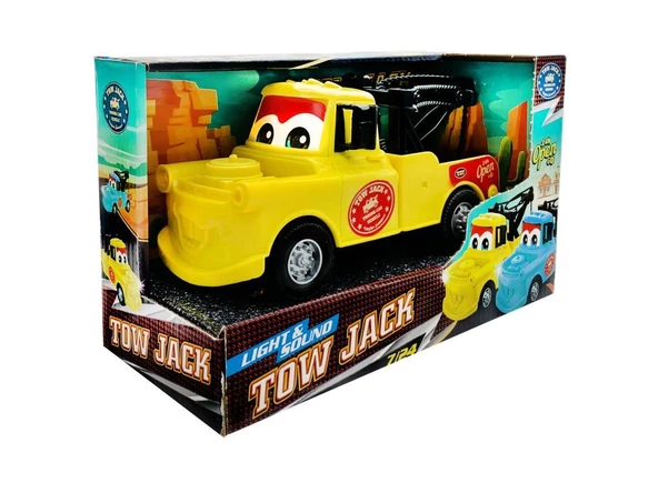 Canali Oyuncak Pilli Sesli Işıklı Tow Jack Çekici Kamyonet - 6