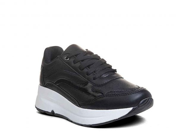 Çarıkçım Kadın Sneaker Ayakkabı Siyah-Beyaz 139 137 - 2