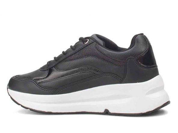 Çarıkçım Kadın Sneaker Ayakkabı Siyah-Beyaz 139 137 - 4