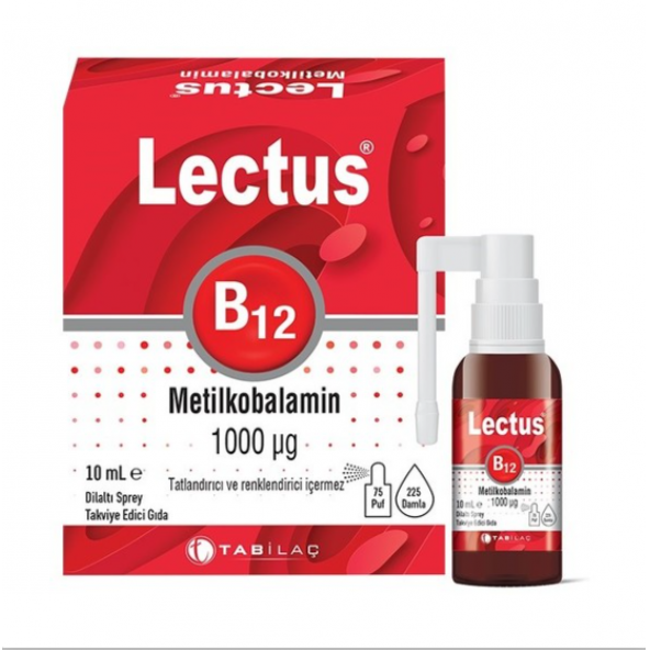 Lectus Metilkobalamin Dilaltı Sprey 10 ml