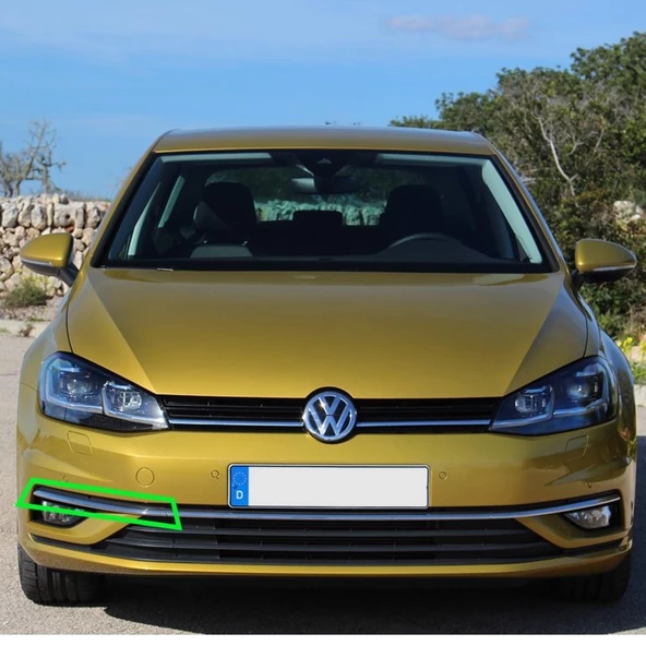 VW Golf 7.5 2018-20 Ön Tampon Sağ Sis Farı Üstü Krom Çıtası 5G0854662F