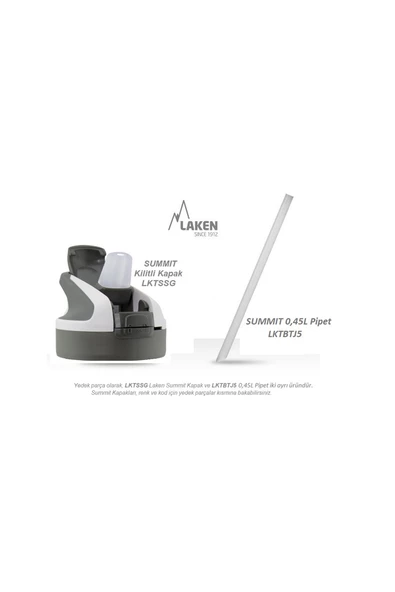 Laken Tritan Summit Şişe 0,45L - Pembe LKTNS4P - 3