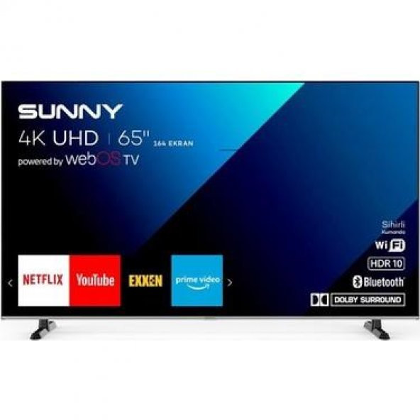 Sunny SN65FMN240 65" 165 Ekran Uydu Alıcılı 4K Ultra HD Smart WebOS LED TV