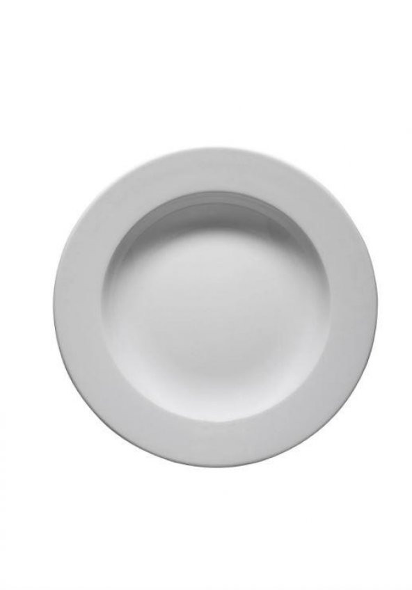 Kütahya Porselen Frig Otel 22 cm Çukur Tabak 12 Adet Dekorsuz