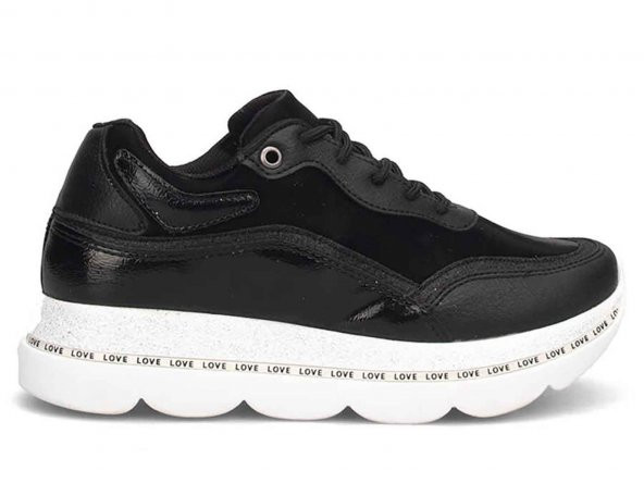 Çarıkçım Kadın Sneaker Ayakkabı Siyah-Beyaz 139 103