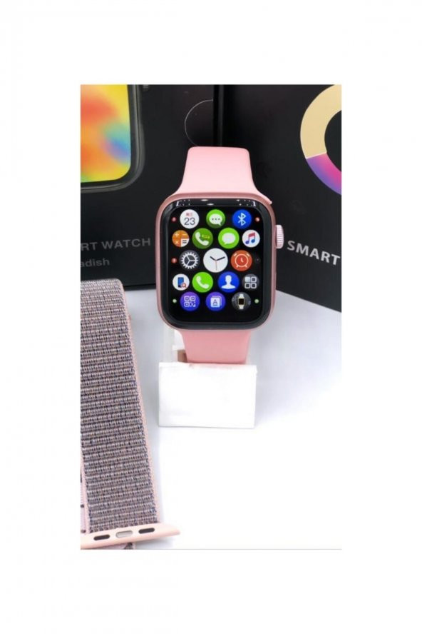 G68l Smart Watch Çift Tuş Aktif -çift Kordon Akıllı Saat-rose