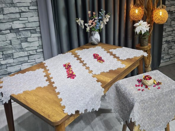 Yıldız 5 Parça Salon Takımı Gri - 2