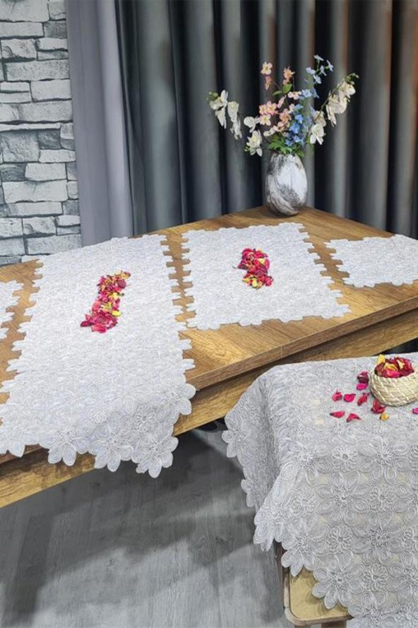 Yıldız 5 Parça Salon Takımı Gri - 7