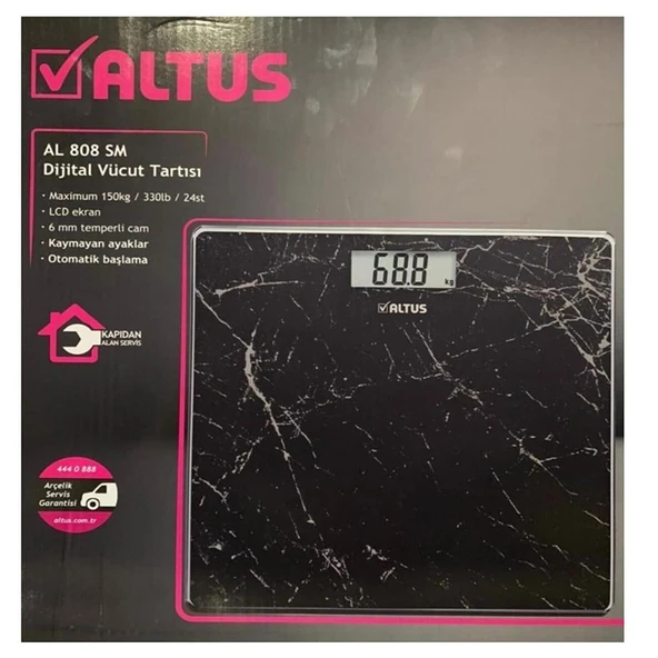 Altus AL 808 Sm Dijital Vücut Tartısı - 2