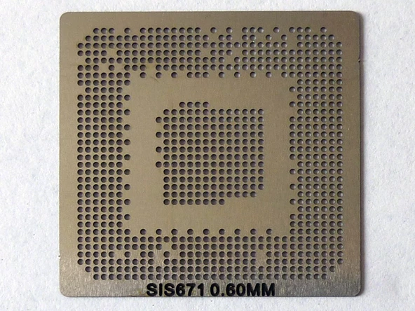 KALIP STENCİL SIS 671 671DX 671FX SIS671DX M672FX SIS672DX 672DX 0,6 MM