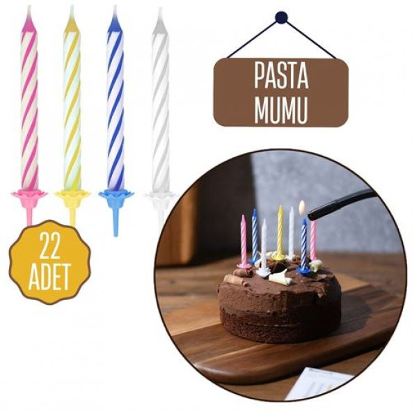 TransForMacion 22 Adet 5 cm Doğum Günü Pasta Mumu 716768 - 2