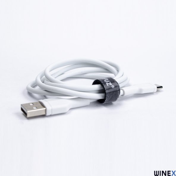 Winex CA58 2.4A UsbA to Type-C Data ve Hızlı Şarj Kablosu Beyaz - Resim 2