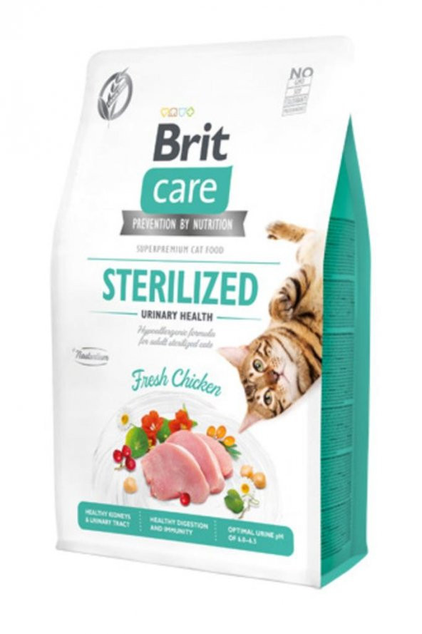 Brit Care Brit Care Tahılsız Tavuk Etli Kısırlaştırılmış Üriner Destekli Yetişkin Kedi Maması 2 Kg