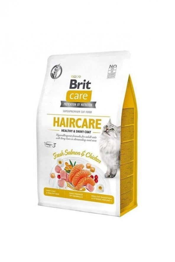Brit Care Brit Care Haircare Hypo-allergenic Deri Ve Tüy Sağlığı Için Tahılsız Yetişkin Kedi Maması 2kg - 2