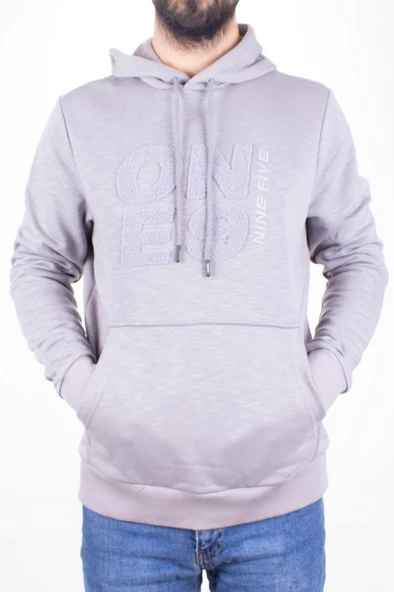 Twister 1931 Gri Kapüşonlu Erkek Sweatshirt - 2