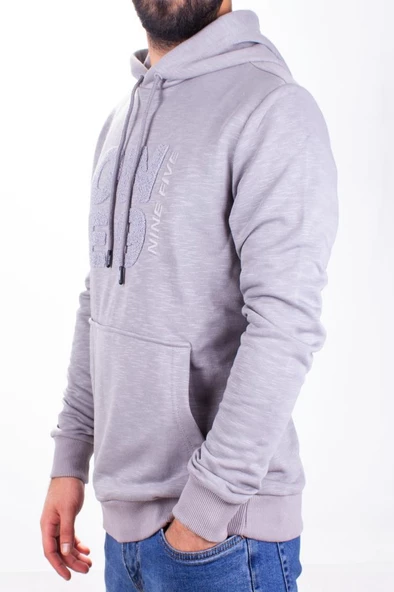 Twister 1931 Gri Kapüşonlu Erkek Sweatshirt - 3
