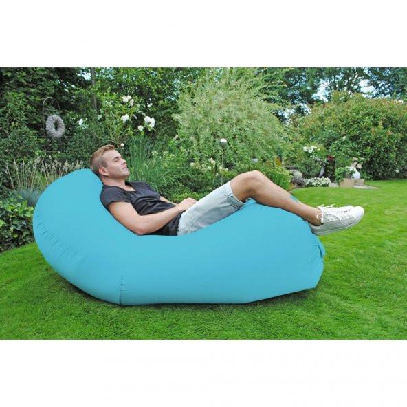 Cape Cod Şişme Şezlong Mavi Bahçe Koltuğu Tek Kişilik Air Lounger